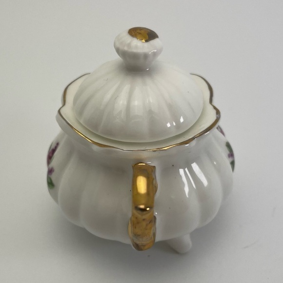 Miniature Ceramics Japan Sugar Dish with Lid - Picture 7 of 8